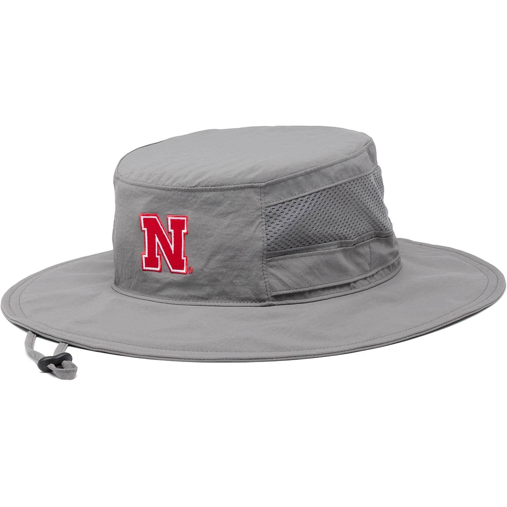 Chapeau unisexe Columbia Nebraska Huskers Bora Bora Booney II Omni-Shade gris