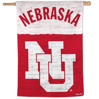 WinCraft Nebraska Huskers 28" x 40" College Vault Bannière verticale simple face