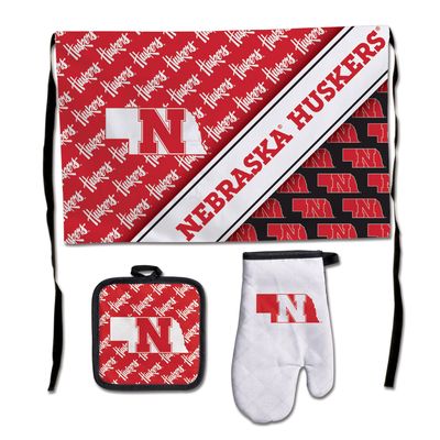 WinCraft Nebraska Huskers 3-Piece Barbecue Set