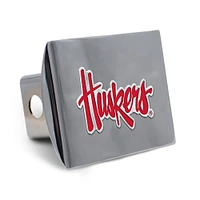 WinCraft Nebraska Huskers Premium Metal Hitch Cover