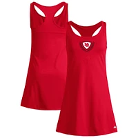 Robe-short à dos nageur adidas Scarlet Nebraska Huskers Spring Fling Active pour femme
