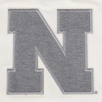 Women's Pro Standard Cream Nebraska Huskers French Terry Boxy Cropped Pullover Crewneck