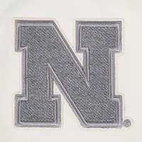 Women's Pro Standard Cream Nebraska Huskers Reverse French Terry Boxy Cropped T-Shirt