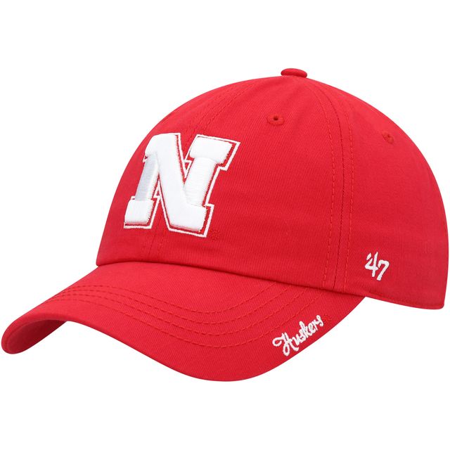 Casquette ajustable 47 Scarlet Nebraska Huskers Miata Clean Up pour femmes