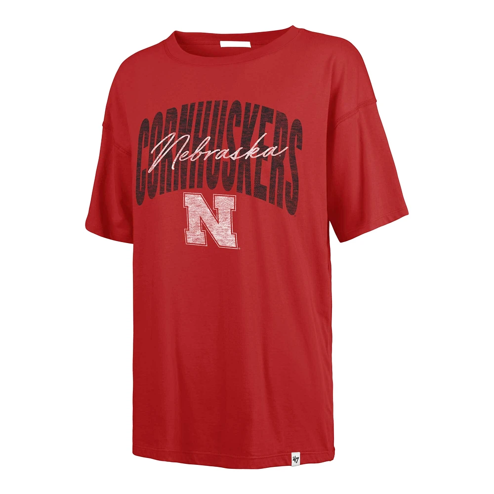 T-shirt pour femme Scarlet Nebraska Huskers Muse Sadie '47