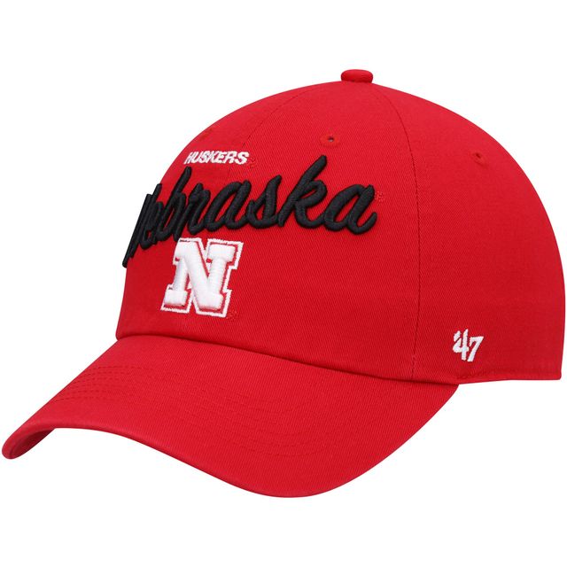 Casquette réglable '47 Scarlet Nebraska Huskers Phoebe Clean Up pour femme