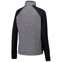 Veste noire à quart de zip raglan Nebraska Huskers Finalist pour femme