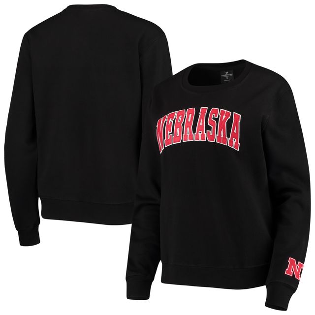 Sweat-shirt à enfiler noir Colosseum Nebraska Huskers Campanile pour femme