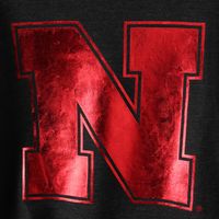 Women's Colosseum Black Nebraska Huskers Trey Dolman Long Sleeve T-Shirt