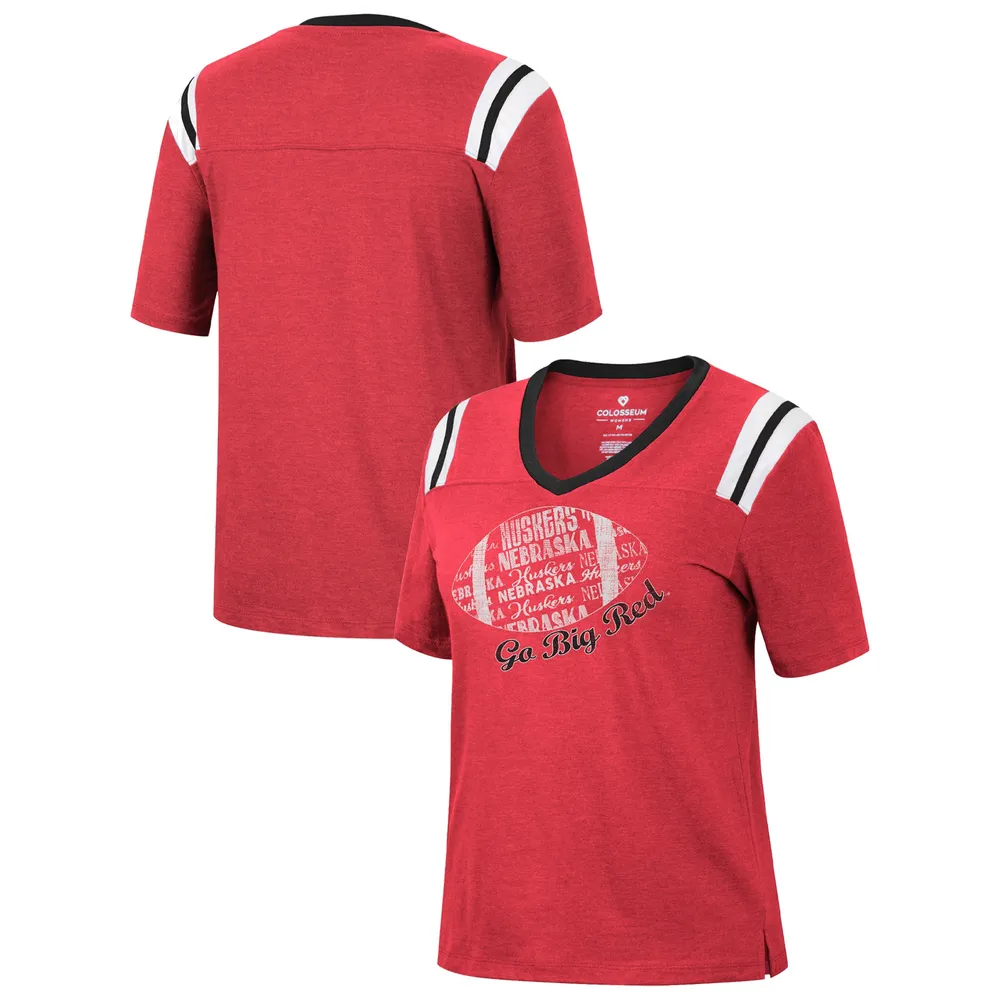 Women's Colosseum Scarlet Nebraska Huskers Tunic Pullover