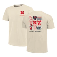 T-shirt confortable pour femme Nebraska Huskers Coquette Crème Couleurs