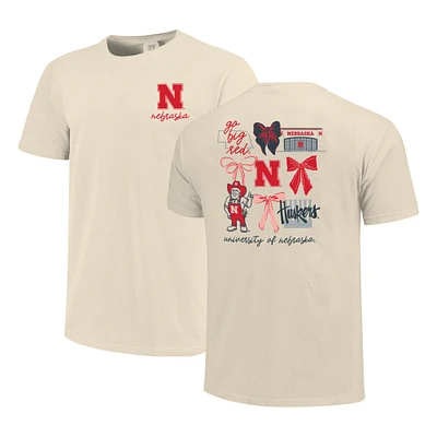 T-shirt confortable pour femme Nebraska Huskers Coquette Crème Couleurs