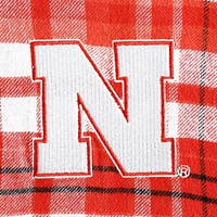 Women's Concepts Sport Scarlet Nebraska Huskers Mainstay Lightweight Flannel Plaid Pullover Hoodie