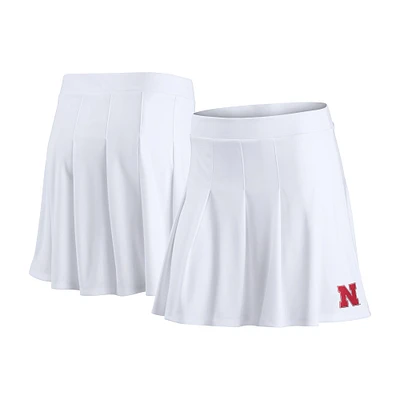 Women's Fanatics White Nebraska Huskers Heritage Primary Skirt