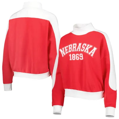 Nebraska Huskers Gameday Couture Women's Make it a Mock Sporty Pullover Sweatshirt - Crimson