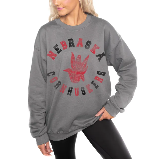 Women's Gameday Couture White Nebraska Huskers Wild Side Perfect Crewneck Pullover Sweatshirt Size: Small