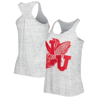 Women's Homefield Ash Nebraska Huskers Vintage Racerback Tank Top