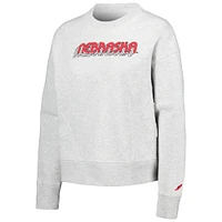 League Collegiate Wear Ash Nebraska Huskers Boxy Pull-over pour femme