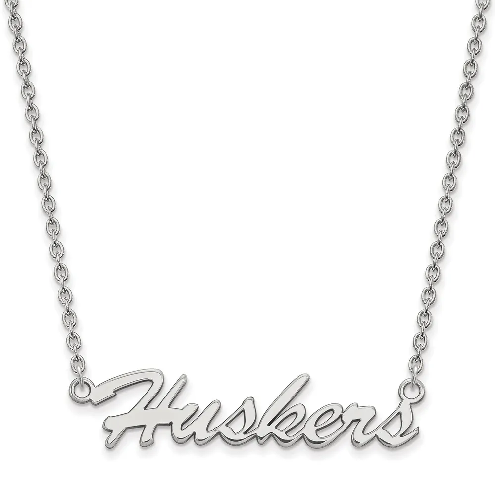 Lids Nebraska Huskers Women's Sterling Silver Script Necklace