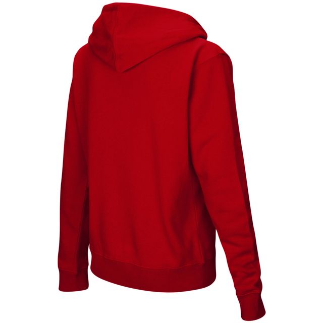 Sweat à capuche Scarlet Nebraska Huskers Arch & Logo 1 pour femme