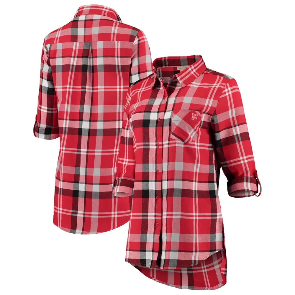 NFL Women's Long Sleeve Flannel Boyfriend Shirt 