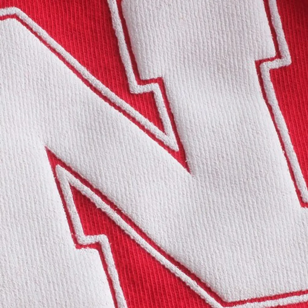 T-shirt oversize en jersey Scarlet Nebraska Huskers Spirit pour femme