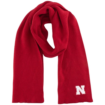 Écharpe en tricot tendance ZooZatz Nebraska Huskers pour femme