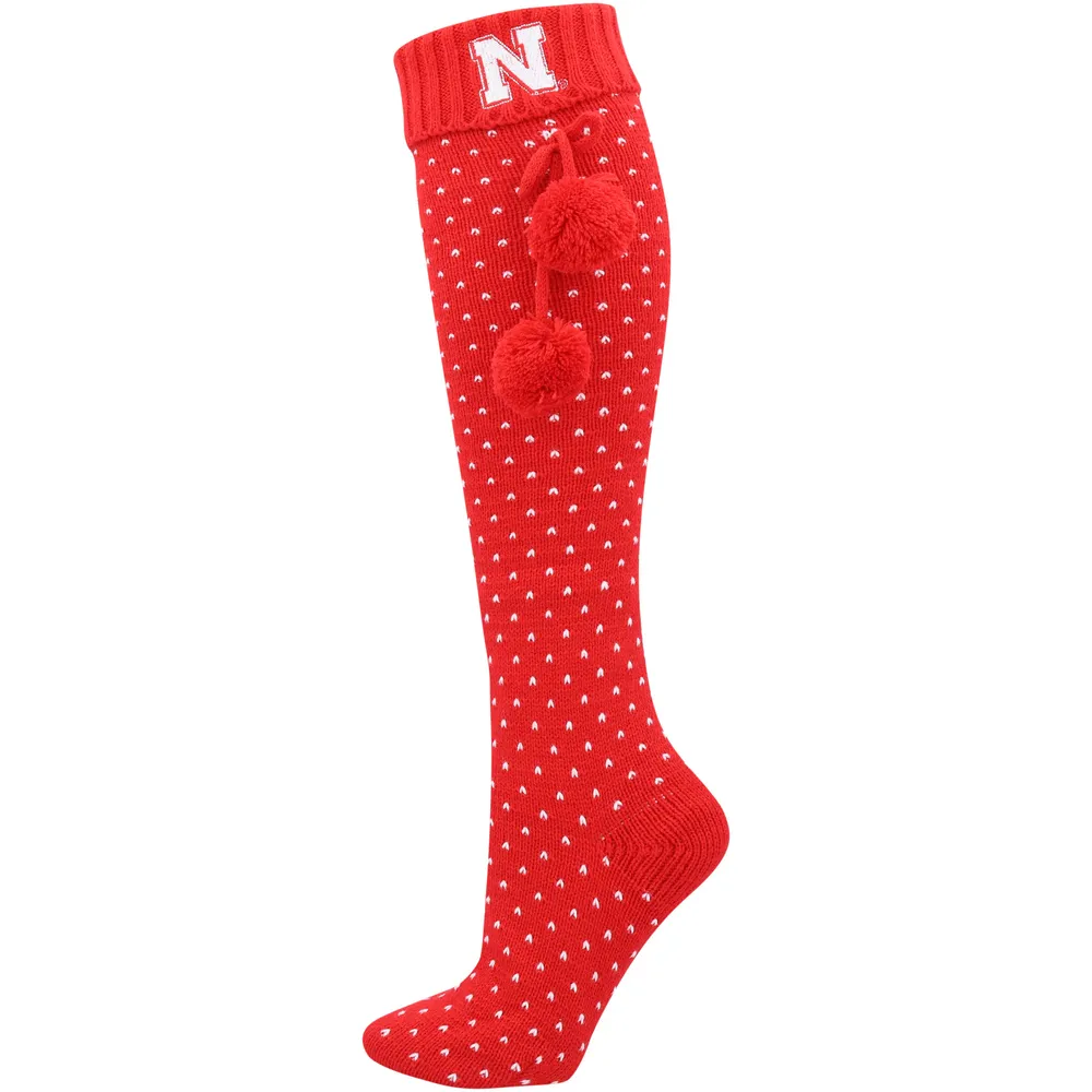 Chaussettes hautes ZooZatz Scarlet Nebraska Huskers pour femme