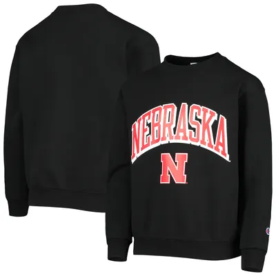 Nebraska Huskers Champion Soccer Stack Logo Powerblend Pullover