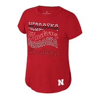 Youth Colosseum Scarlet Nebraska Huskers Rogan T-Shirt