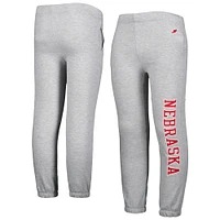 Youth League Collegiate Wear Heather Grey Nebraska Huskers Essential Pantalon