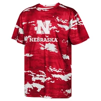 T-shirt de mêlée pour jeunes des Nebraska Huskers Scarlet