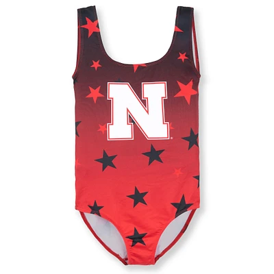 Justaucorps de danse ZooZatz Scarlet Nebraska Huskers pour jeunes