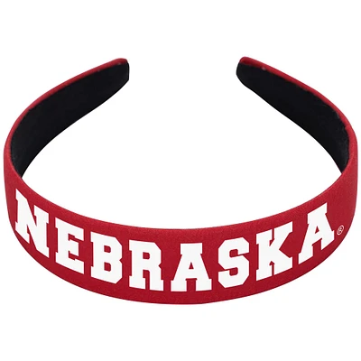 ZooZatz Scarlet Nebraska Huskers Hard Headband