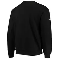 Men's Stitches Black Negro League Baseball Logo Crewneck Sweatshirt