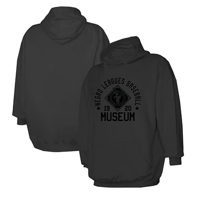 Men's Stitches Black Negro Leagues Baseball Museum Pullover Hoodie