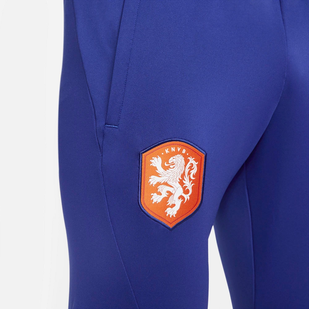 Pantalon de survêtement Strike Performance l'équipe nationale des Pays-Bas Nike pour homme, bleu marine