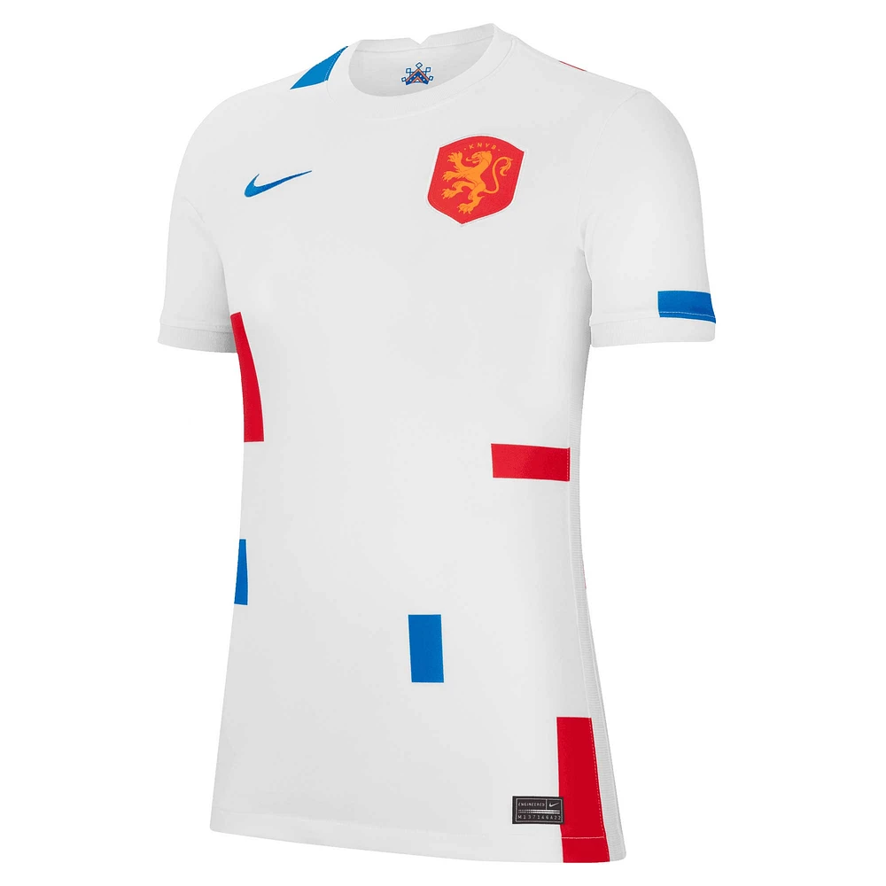 Women's Nike White Netherlands National Team 2022/23 Away Replica Blank Jersey