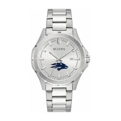 Nevada Wolf Pack Bulova Stainless Steel Classic Sport Watch - Silver