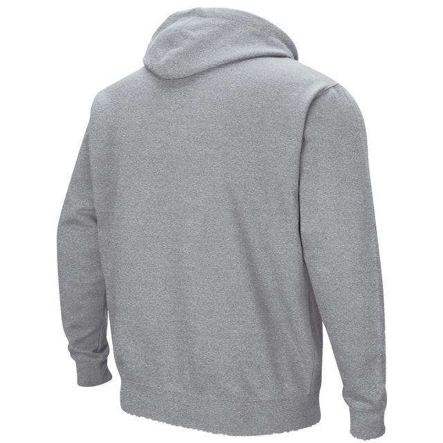 Sweat à capuche Colosseum gris chiné Nevada Wolf Pack Arch and Logo pour homme