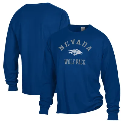 Nevada Wolf Pack ComfortWash Garment Dyed Long Sleeve T-Shirt - Navy