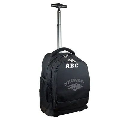 Nevada Wolf Pack MOJO 19'' Personalized Premium Wheeled Backpack - Black