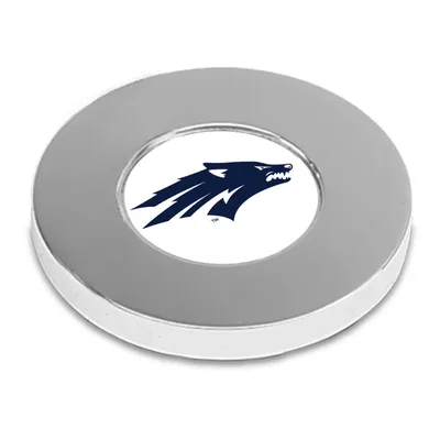 Nevada Wolf Pack Team Logo Paperweight - Silver