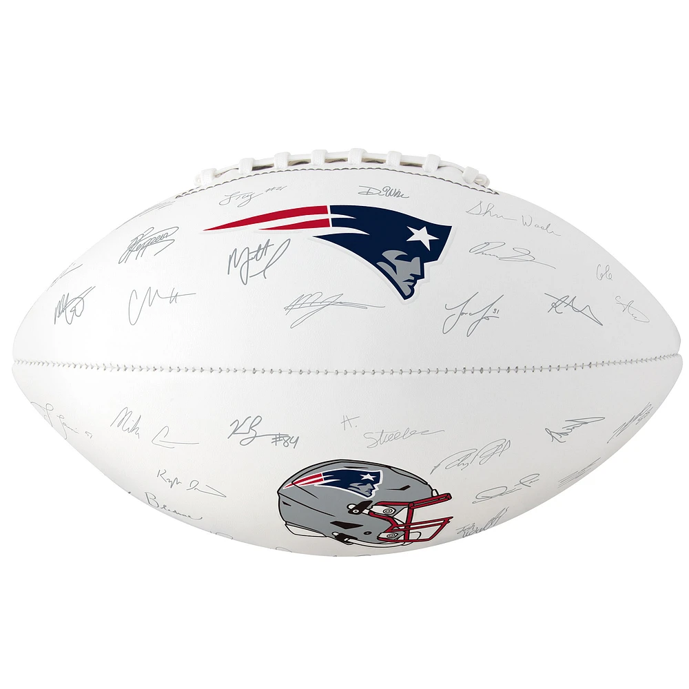 Ballon de football à signature autographe des Patriots de la Nouvelle-Angleterre