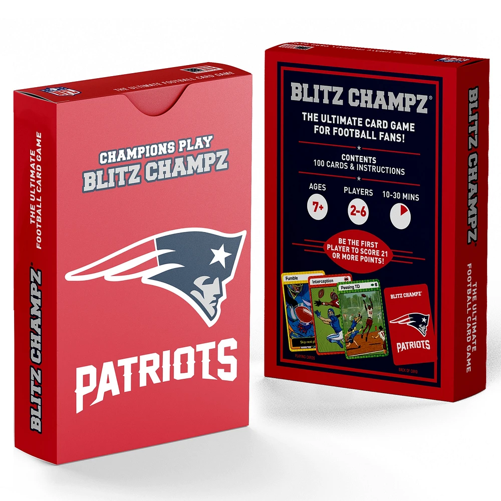 Blitz Champz New England Patriots NFL Jeu de cartes de football