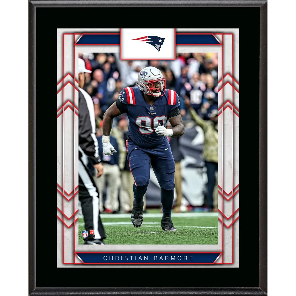 Lids Christian Barmore New England Patriots Fanatics Authentic Framed 10.5  x 13 Sublimated Player Plaque