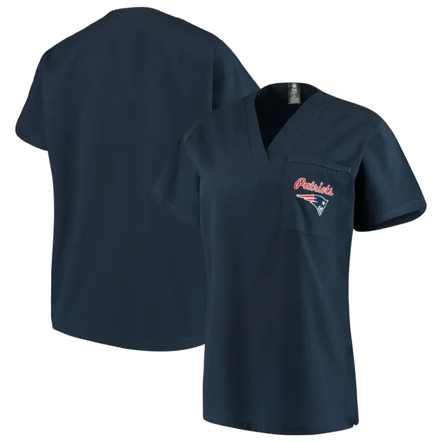 New England Patriots Concepts Sport V-Neck Scrub Top - Royal