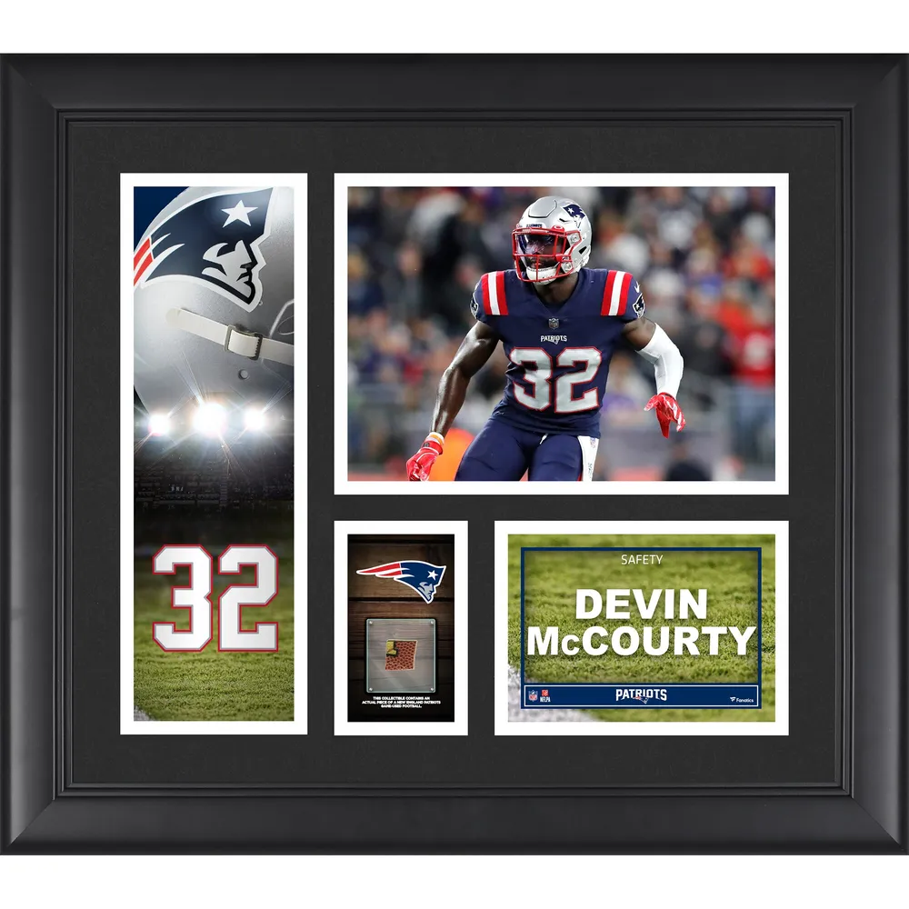 Devin McCourty New England Patriots Facsimile Signature Framed 11 x 14  Spotlight Photograph