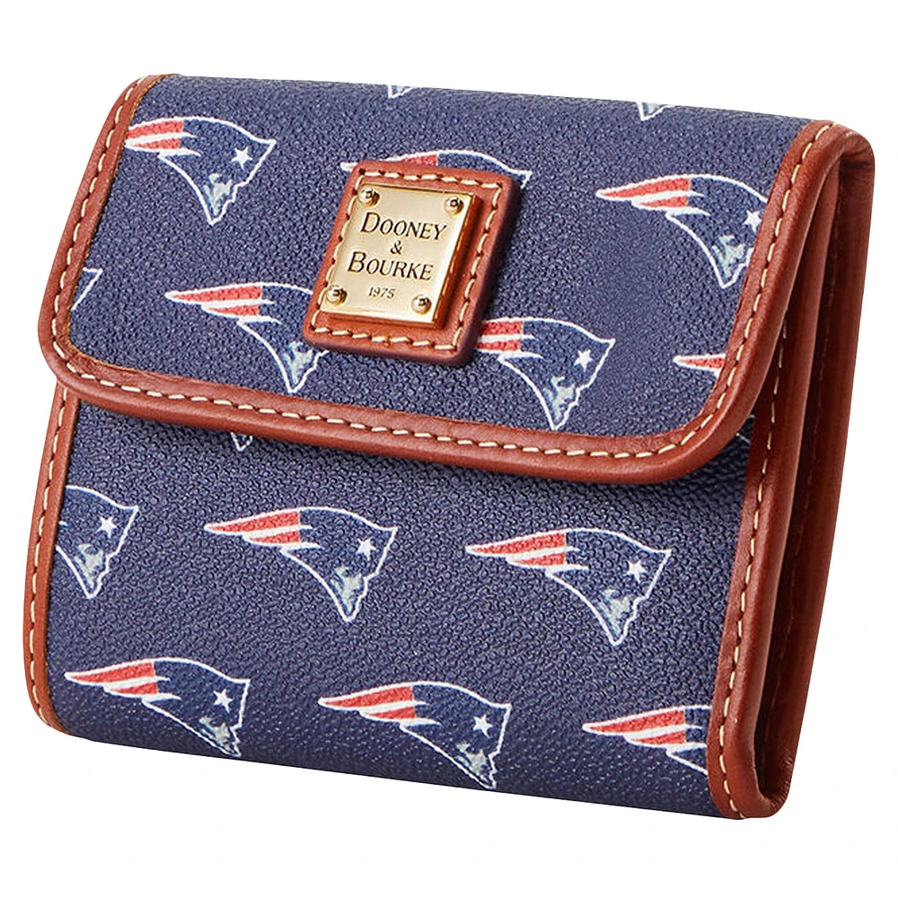 Dooney & Bourke Portefeuille à rabat pour cartes de crédit des New England Patriots