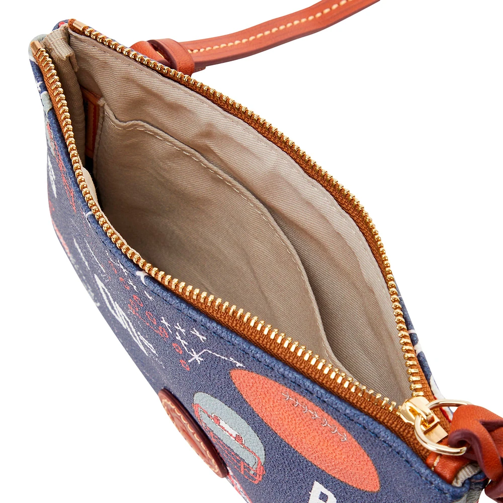 Sac à main à bandoulière avec fermeture éclair sur le dessus Dooney & Bourke New England Patriots